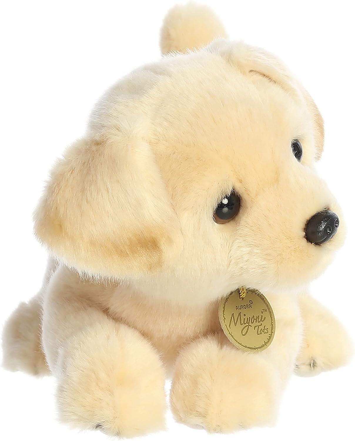 Aurora Small Yellow Lab Pup Miyoni Adorable Stuffed Animal 9"
