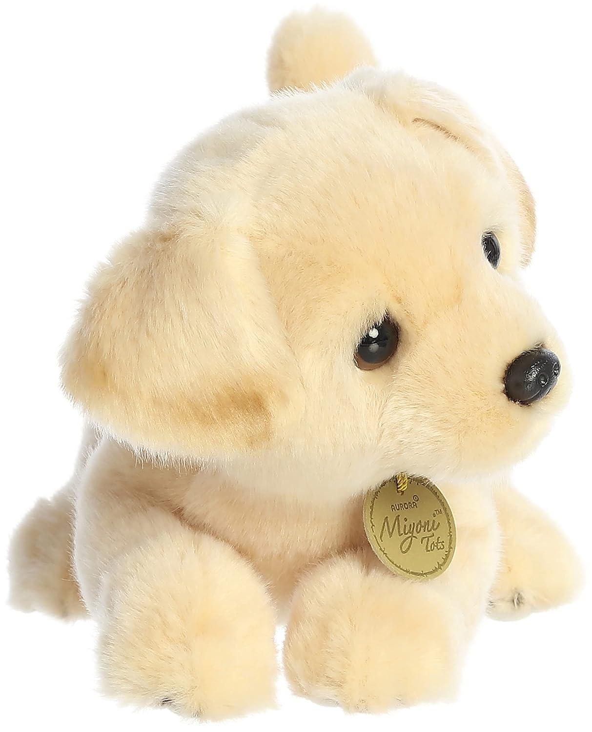 Aurora Small Yellow Lab Pup Miyoni Adorable Stuffed Animal 9"