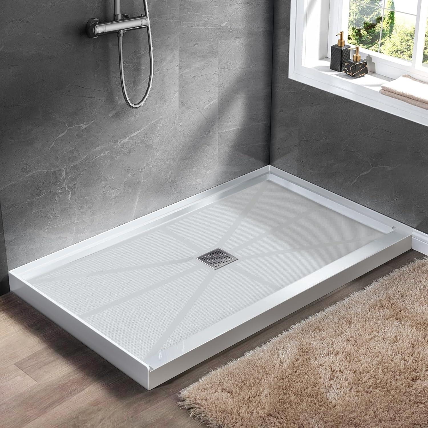 48'' W 32'' D Rectangular Single Shower Base