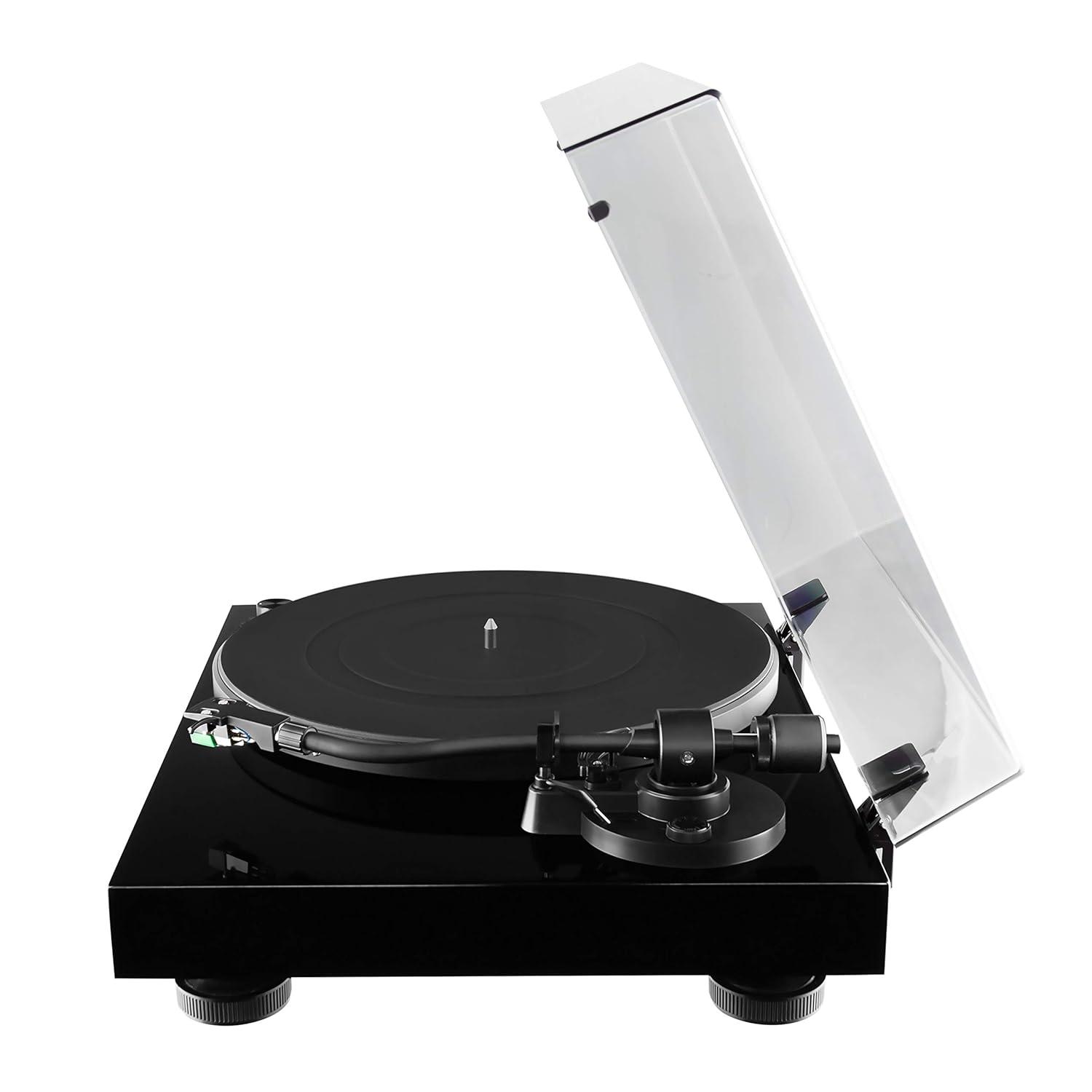 Fluance RT81 Elite High Fidelity Vinyl Turntable Record Player with Audio Technica AT95E Cartridge, Belt Drive, Preamp - Piano Black
