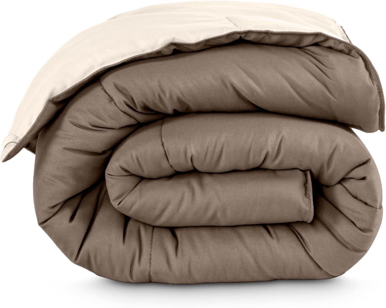 Bare Home Premium Ultra Soft Modern & Contemporary Box Stitch Comforter