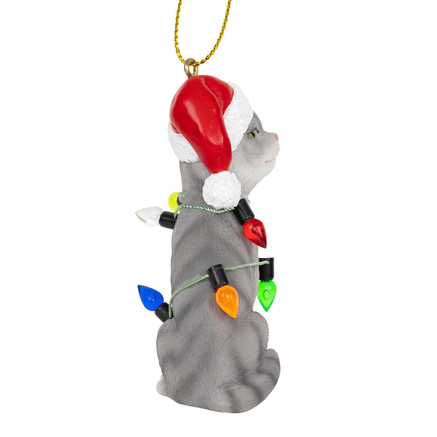 Charlton Home® Santa Cat Ornament