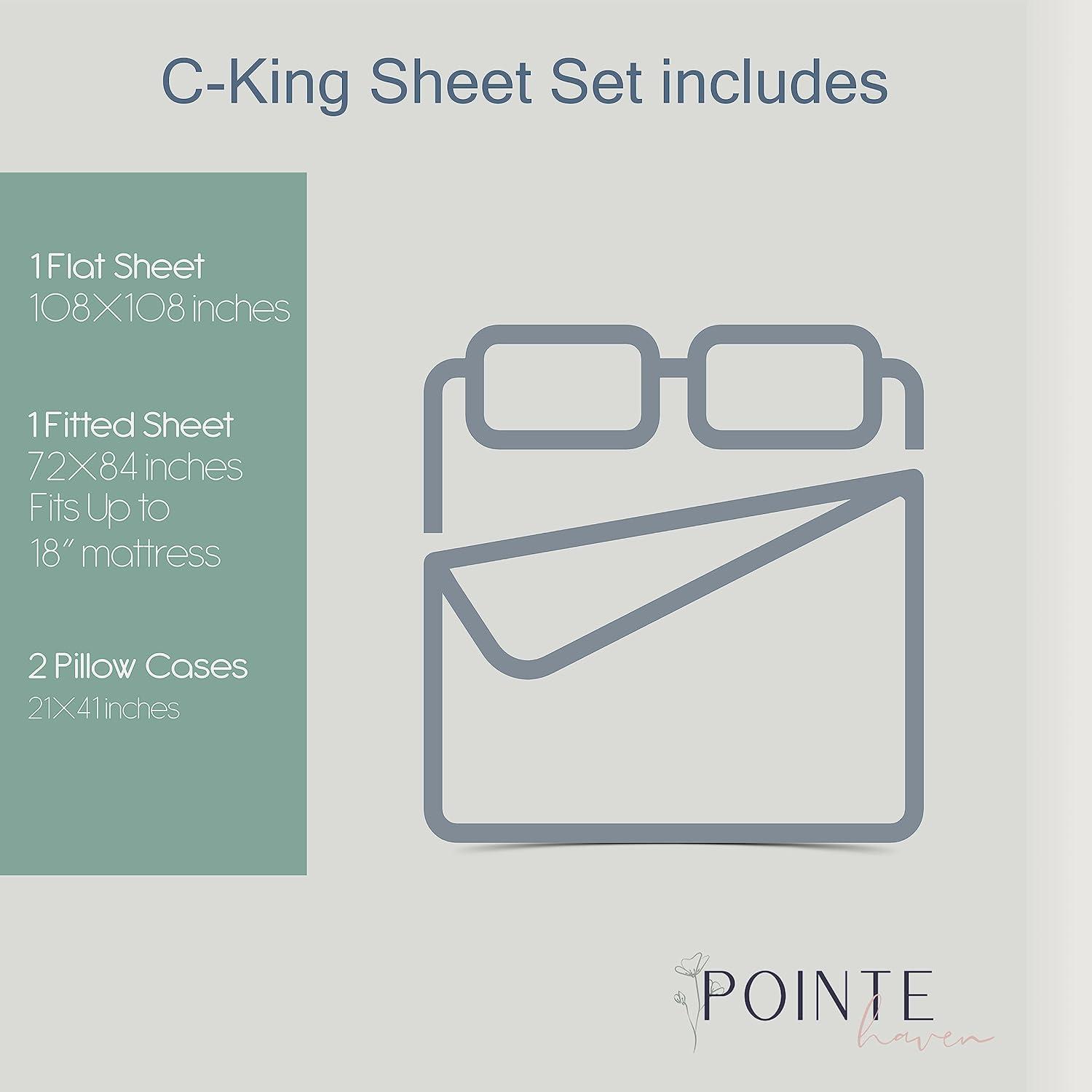 Pointehaven Flannel Animal Print Sheet Set