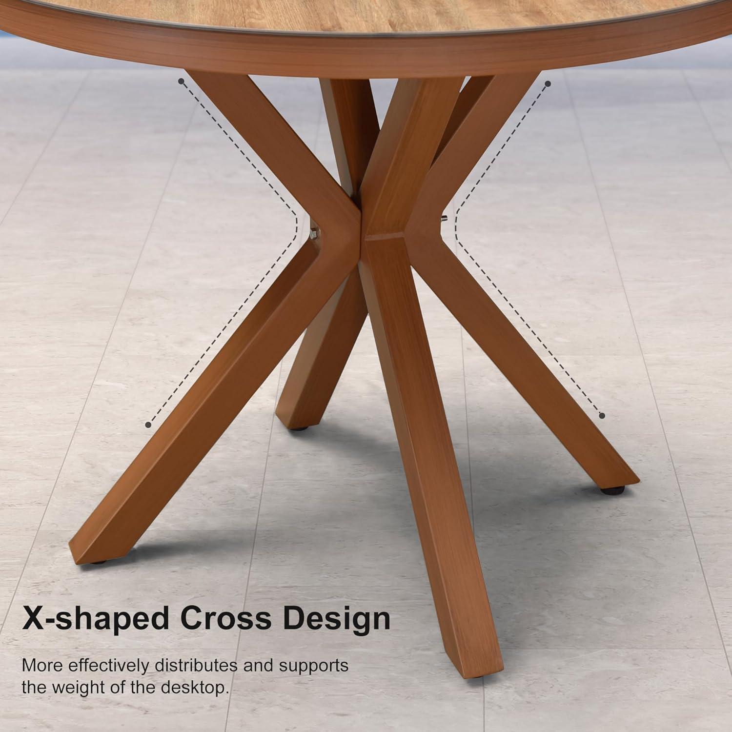 PURPLE LEAF 7 Pieces Patio Dining Set Aluminum Rectangular Table and Wicker Chairs with Cushions for Kitchen Porch Garden Modern Outdoor Furniture Sets, Beige and Dark Grey