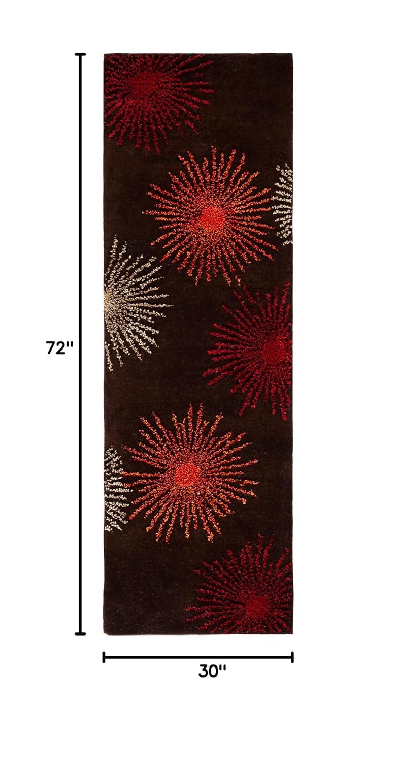 Soho SOH712 Hand Tufted Runner Rug - Rust/Multi - 2'6"x6' - Safavieh.