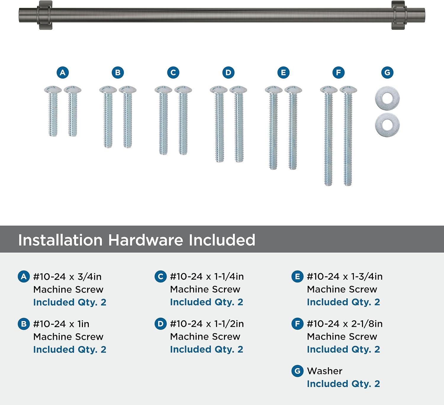 Amerock Davenport 18 inch (457mm) Center-to-Center Gunmetal Appliance Pull