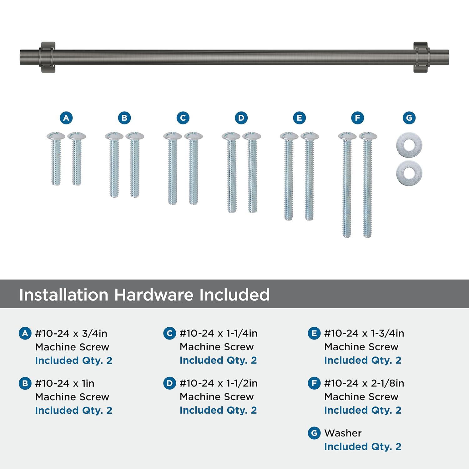 Amerock Davenport 18 inch (457mm) Center-to-Center Gunmetal Appliance Pull