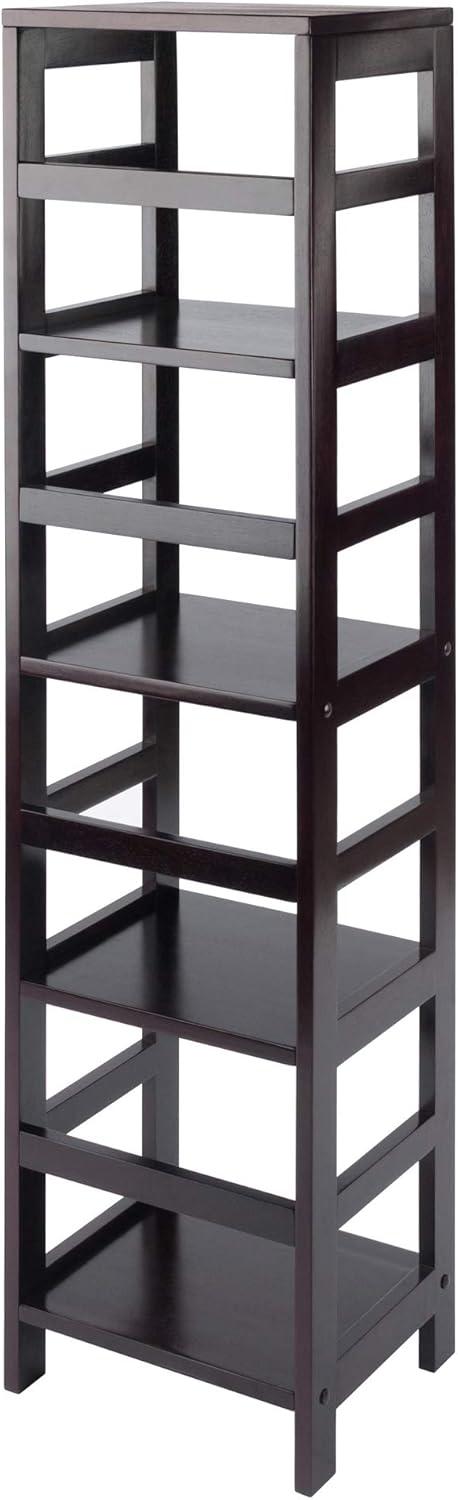 55" 4 Section Narrow Bookshelf Espresso - Winsome