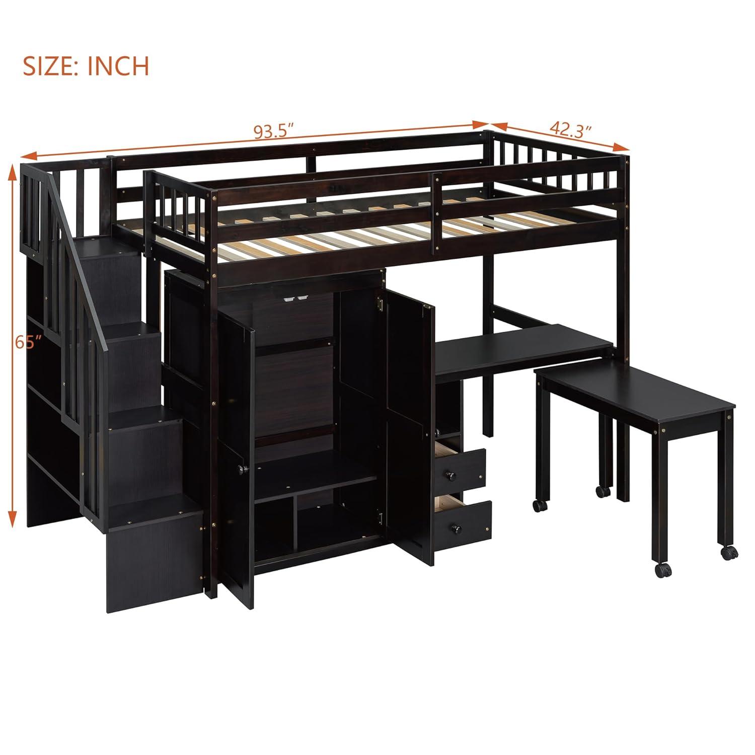 Reprise Designs Desk & Wardrobe – Space-Saving Multifunctional Loft Bed