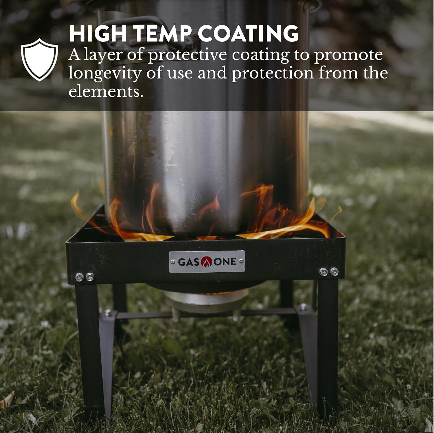 GasOne Propane Gas Outdoor Stove with High Pressure Braided Hose