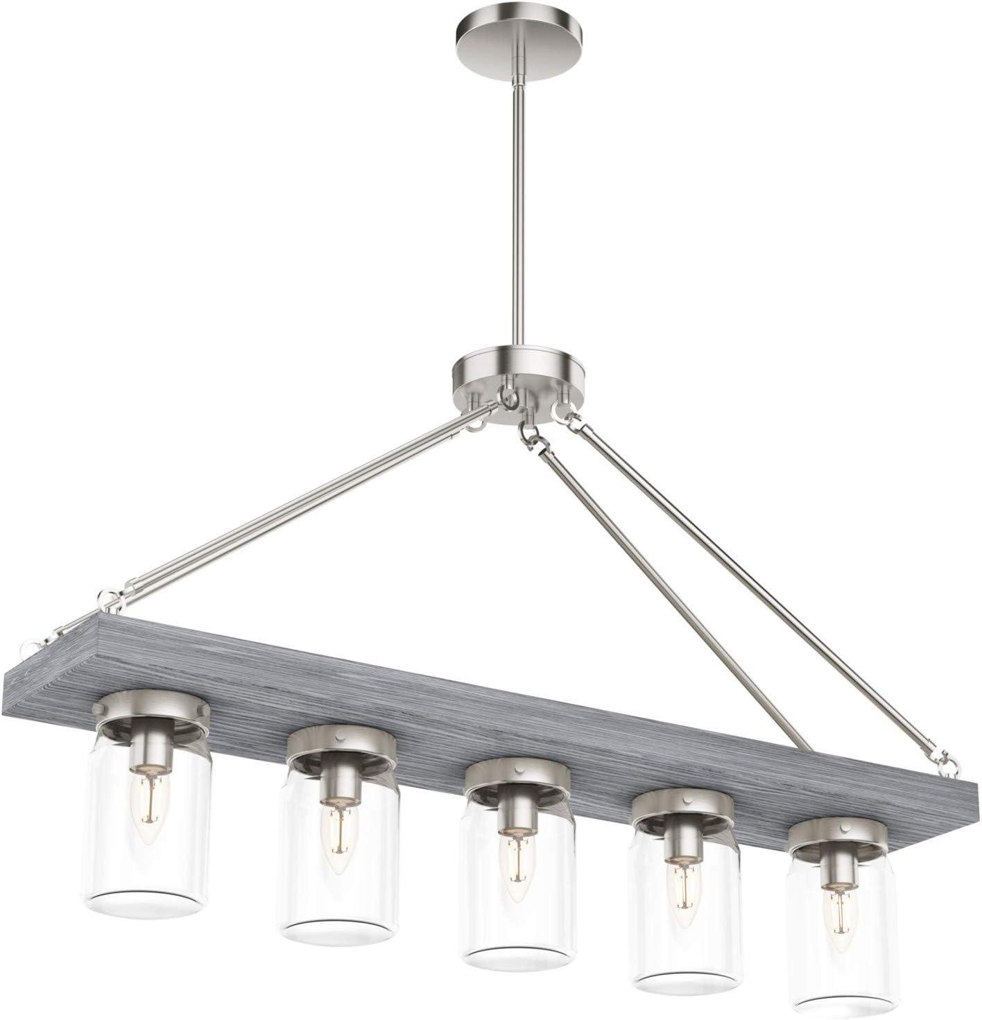 Devon Park 5 - Light Kitchen Island Linear Pendant