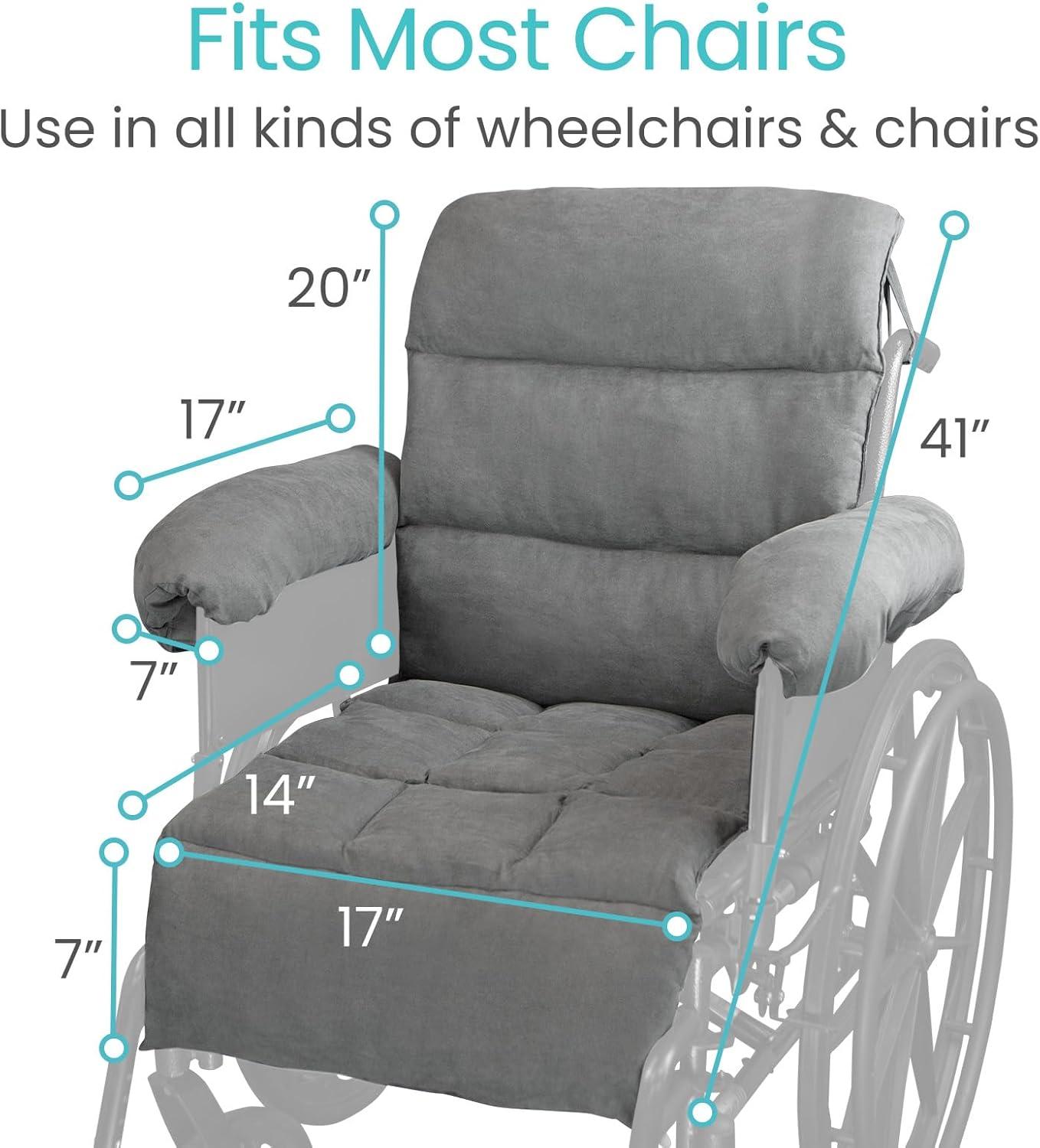 Gray Adjustable Polypropylene Fiber Wheelchair Cushion