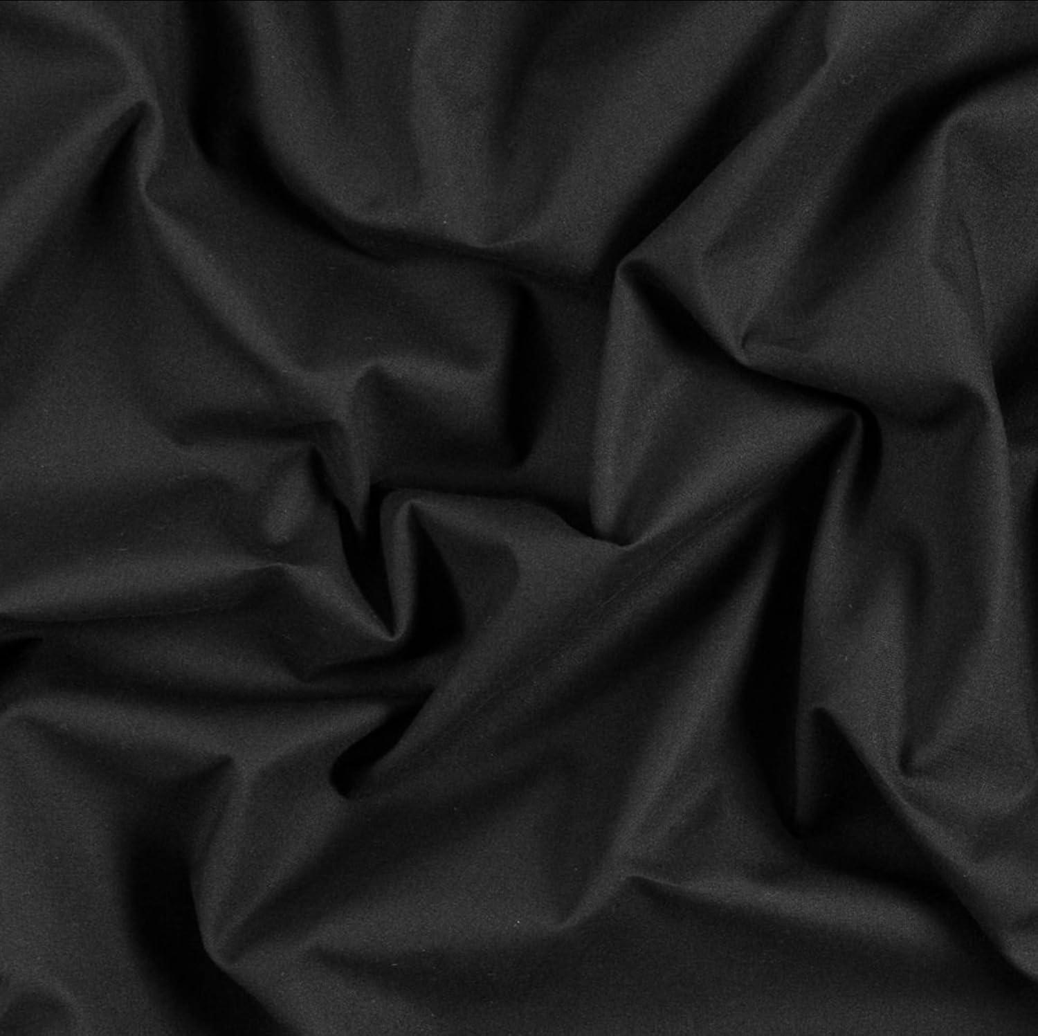 AK TRADING CO. Muslin Fabric/Textile - Draping Fabric - Black 10 Yards Medium Weight - 100% Cotton (60in. Wide)