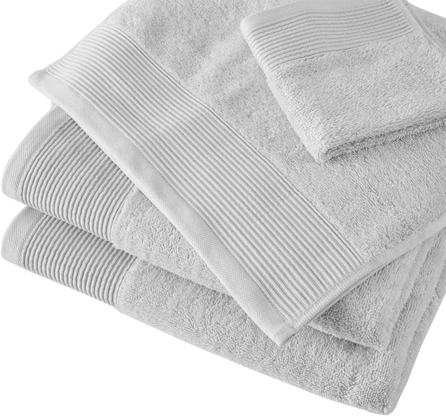 Nuage Silver Infused Cotton Tencel Blend 6-Piece Towel Set