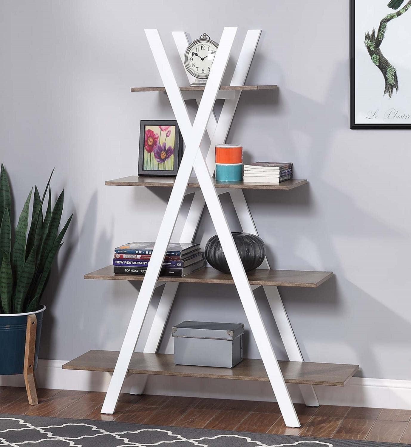 HomeStock Victorian Elegance "A" Frame Bookshelf