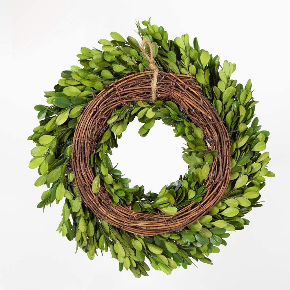 Alby Preserved Boxwood Real Greenery Wreath