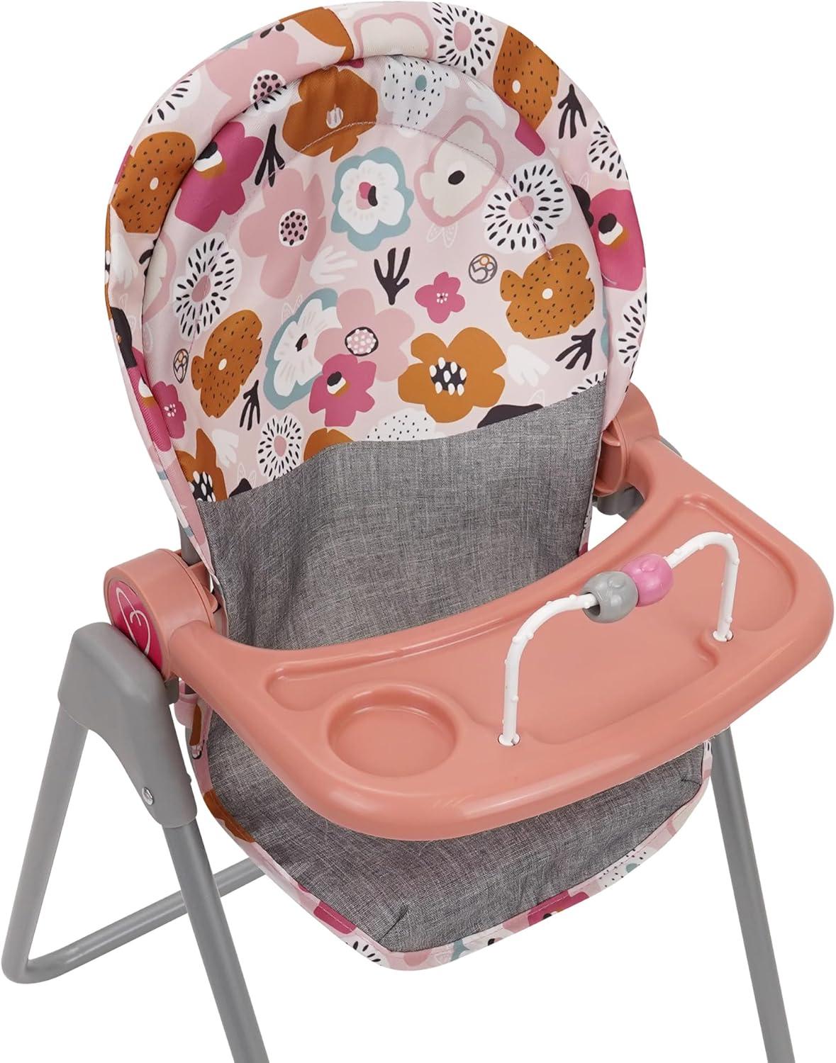 509 Crew: Melange Flora - Foodie Doll Highchair - 5pc Feeding Accessories,3+