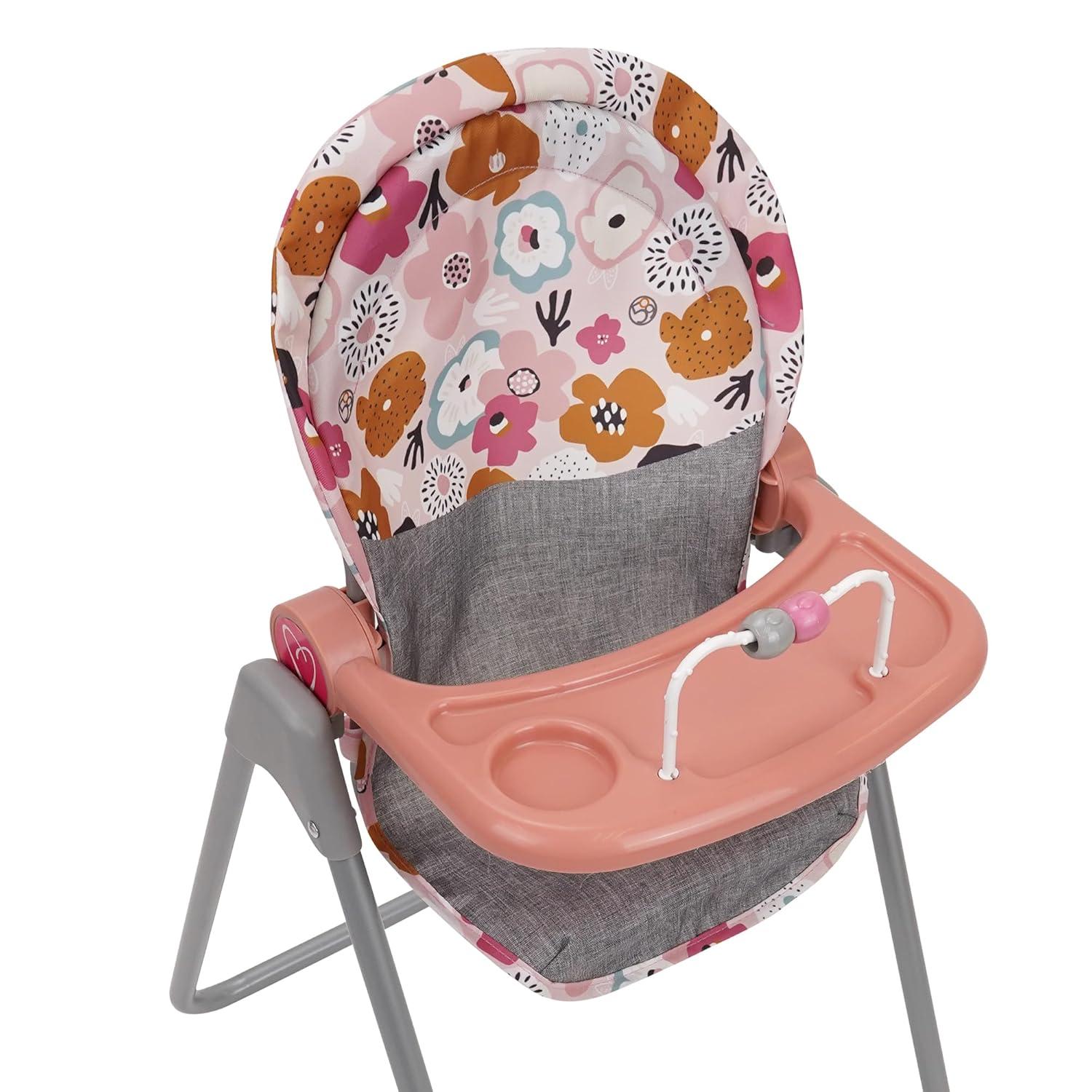 509 Crew: Melange Flora - Foodie Doll Highchair - 5pc Feeding Accessories,3+