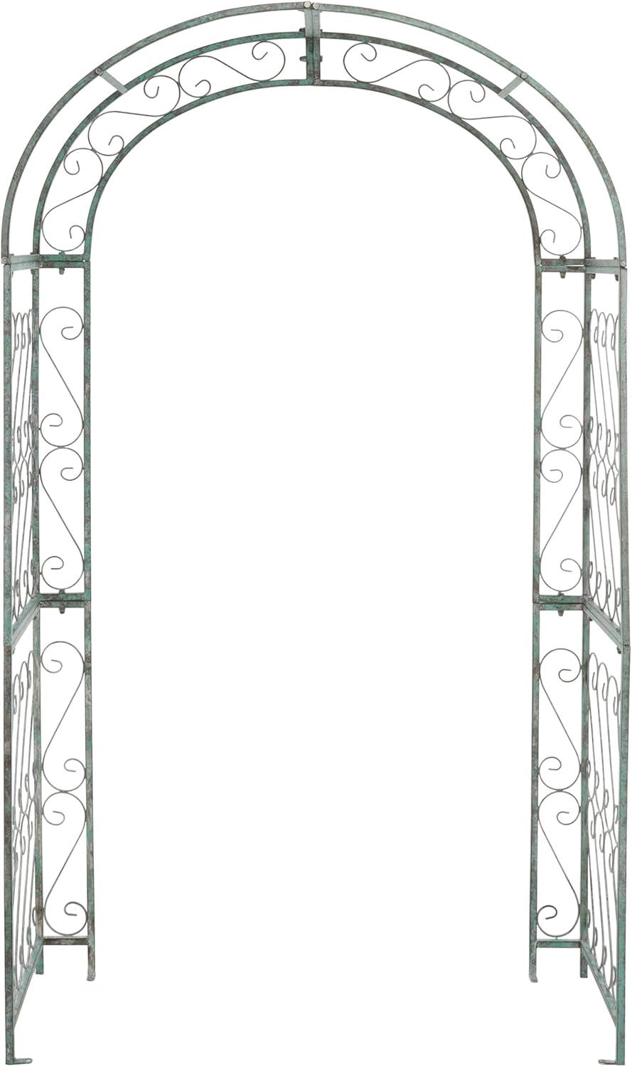 Pagan 48.5'' W x 18.5'' D Iron Arbor in Green