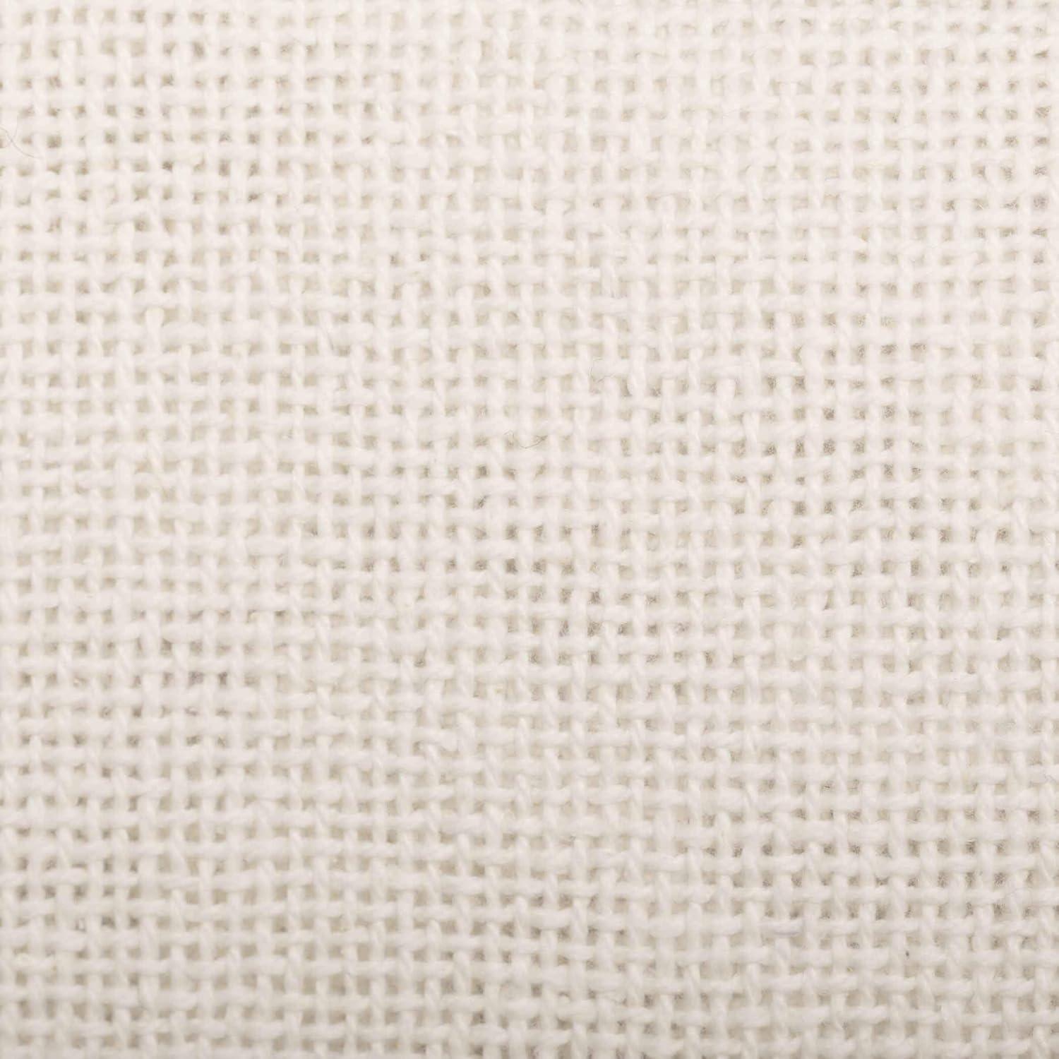 VHC Brands Burlap Chocolate Solid Color Cotton Farmhouse Kitchen Curtains Rod Pocket Drawstring Ties Prairie Swag Pair, Antique White