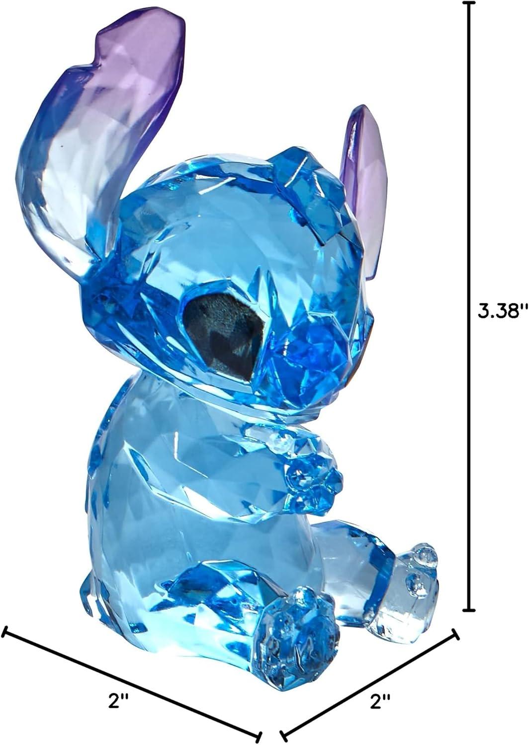 Stitch Blue and Purple Faceted Acrylic Figurine, 4"