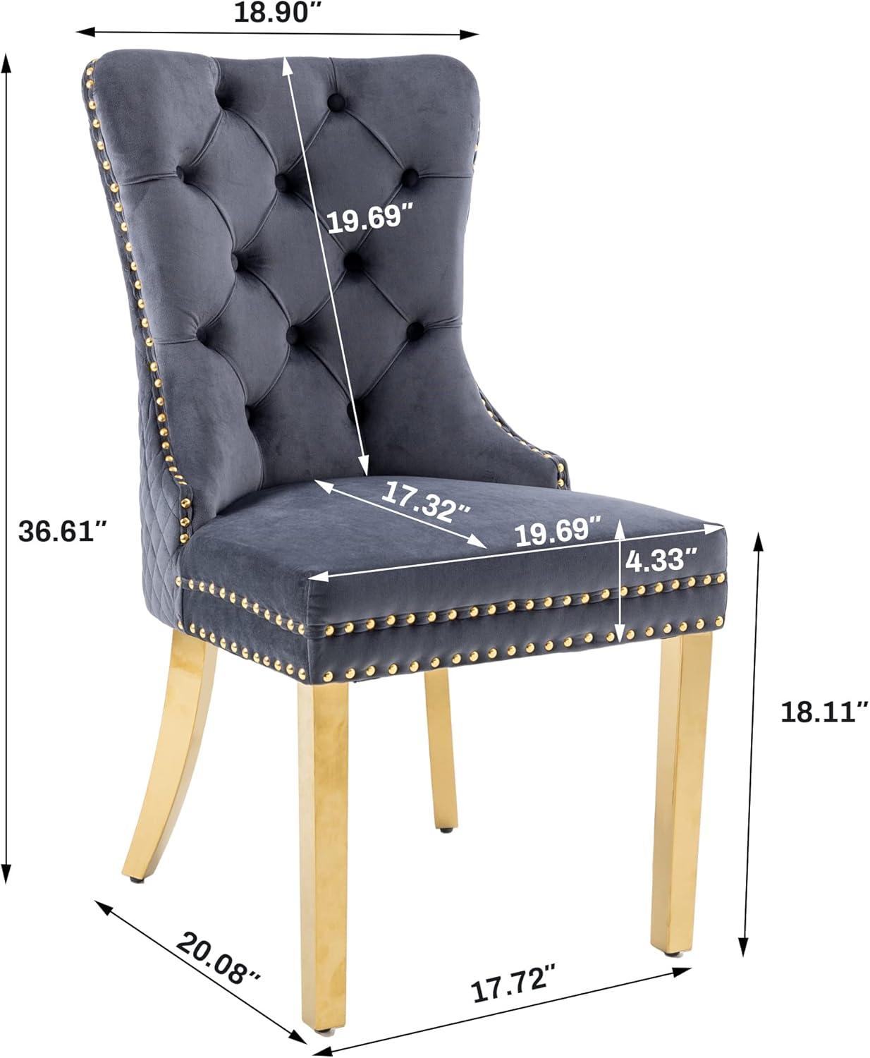 Kiliam Tufted Upholstered Back Side Chair Dining Chair