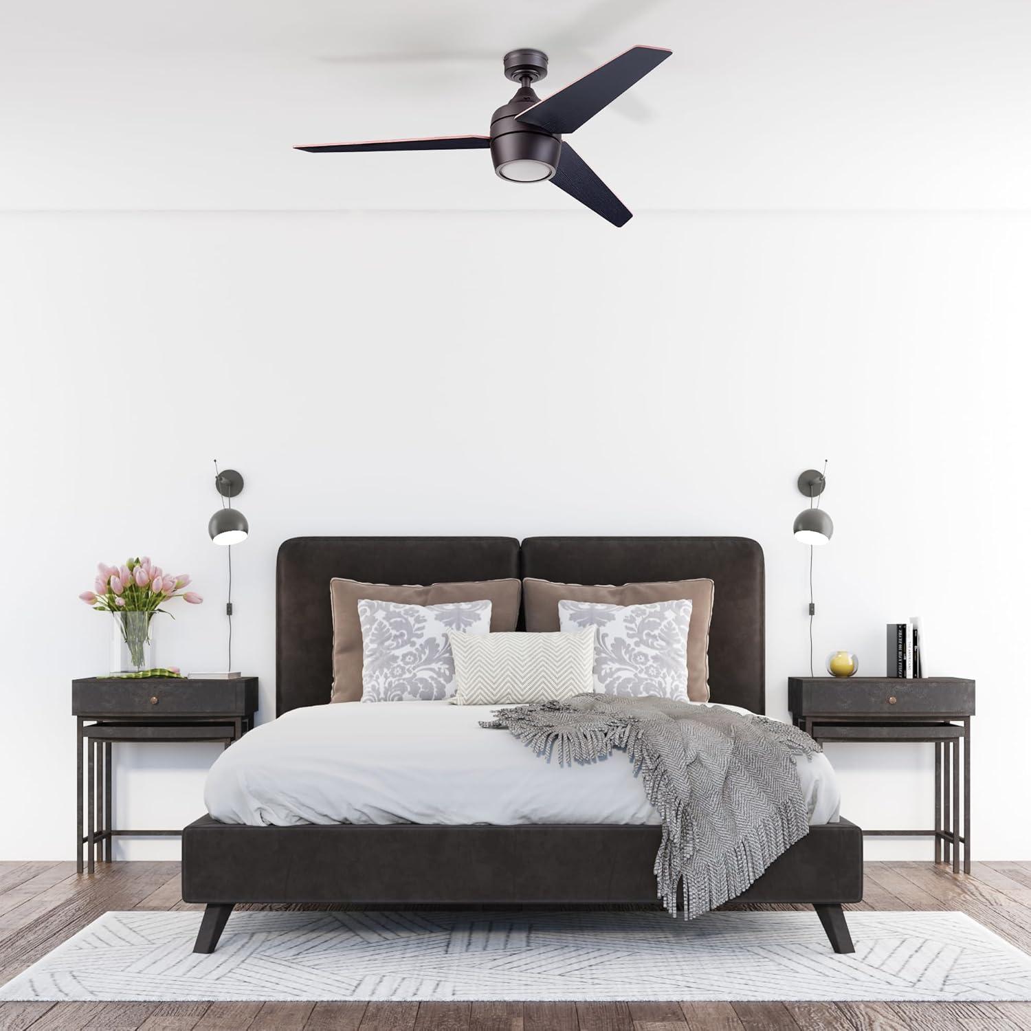 Eamon 52'' Ceiling Fan with LED Lights and Remote Control