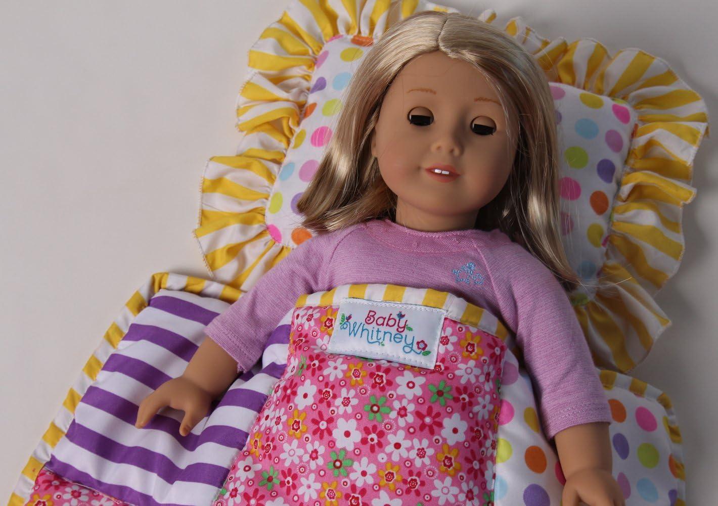 Baby Whitney Patchwork Doll 18 Quilt & Pillow Set (Doll Not Included)