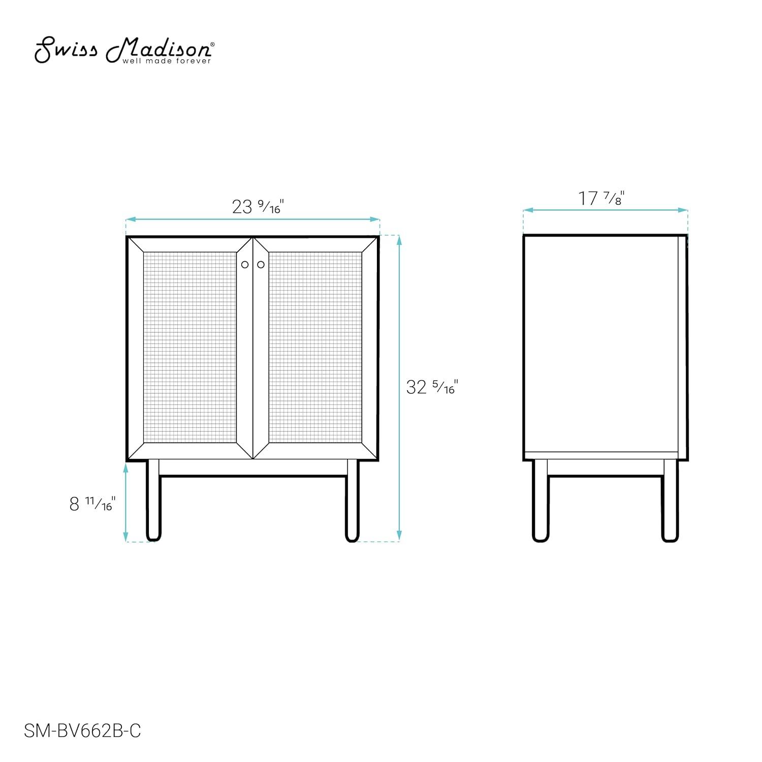 Classe 24" Bathroom Vanity In Dark Walnut Cabinet Only