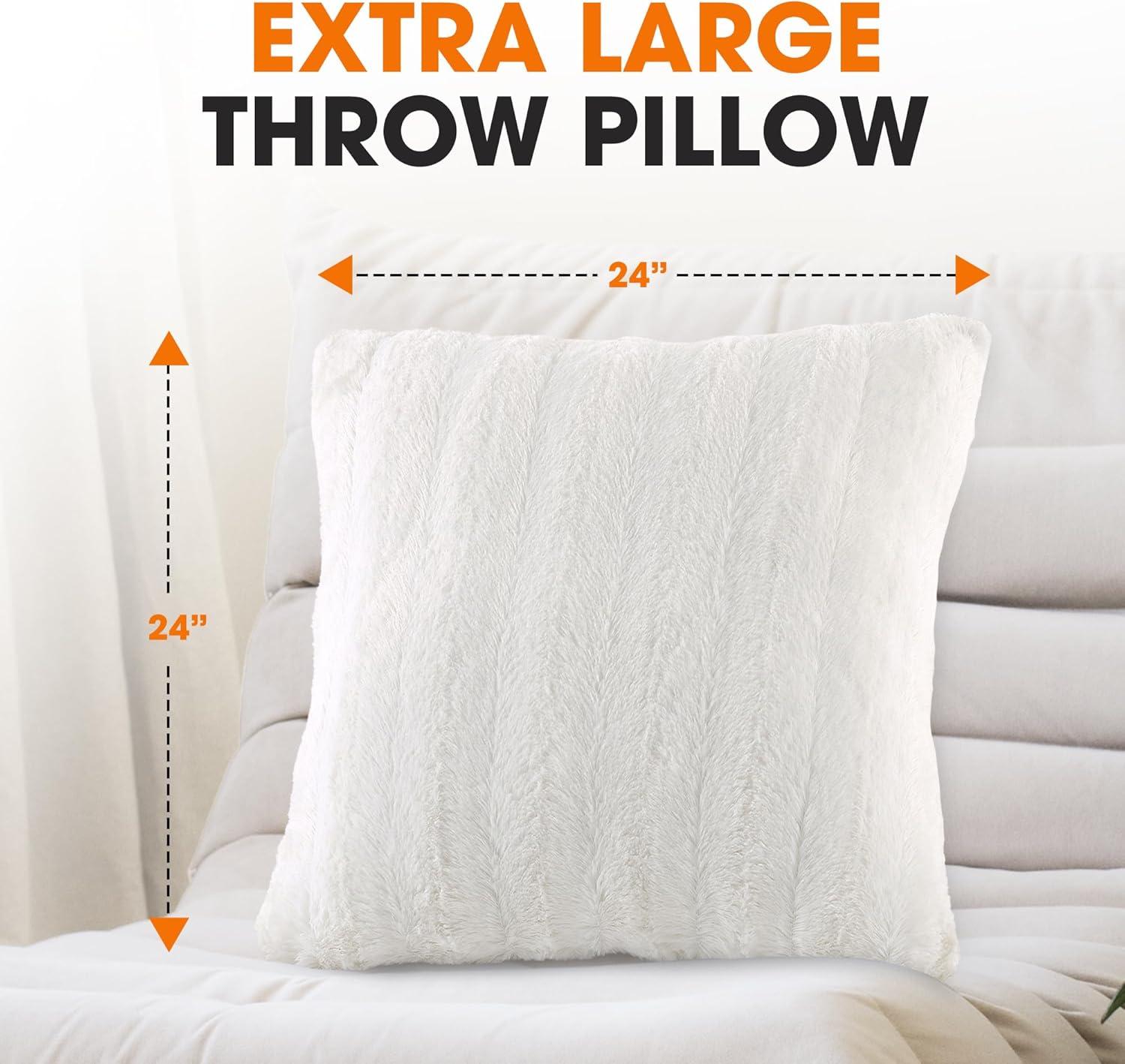 Faux Fur Throw Pillow