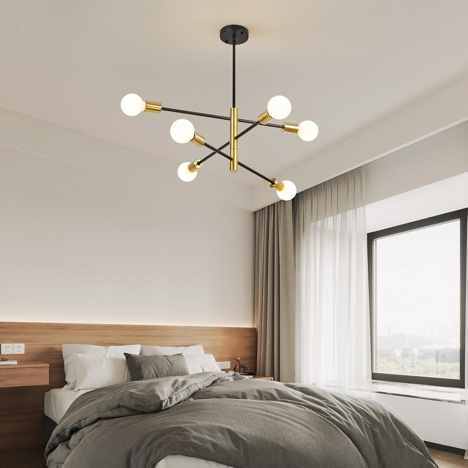 Cobina 6 - Light Dimmable Sputnik Sphere Chandelier