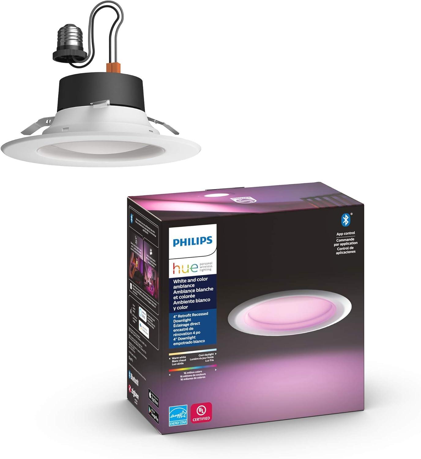 Philips Hue Downlight 4" White and Color Ambiance