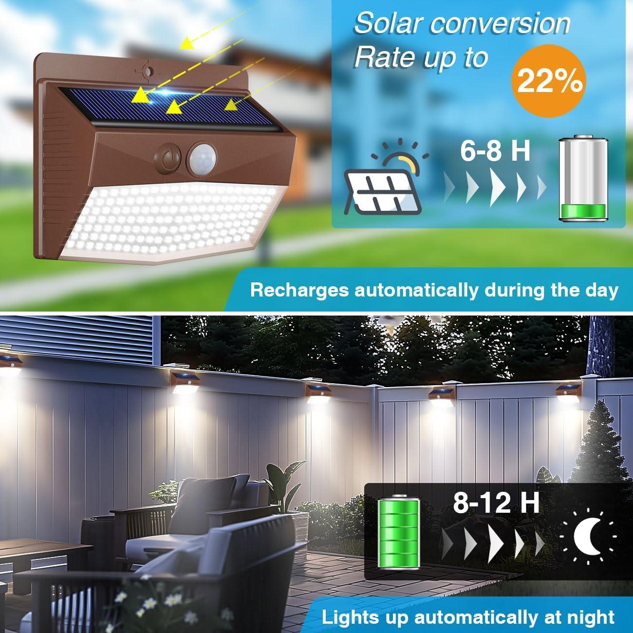 Brown Solar LED Motion Sensor Pathway Lights Multipack