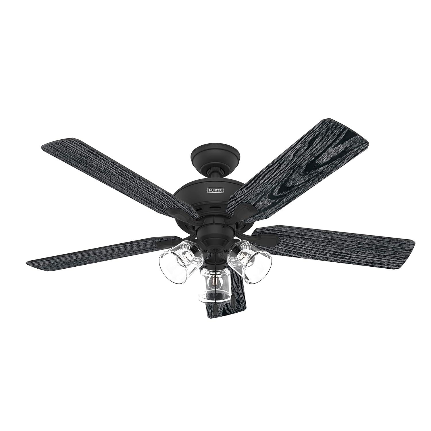 52" Rosner 5 - Blade Ceiling Fan With Lights and Pull Chains