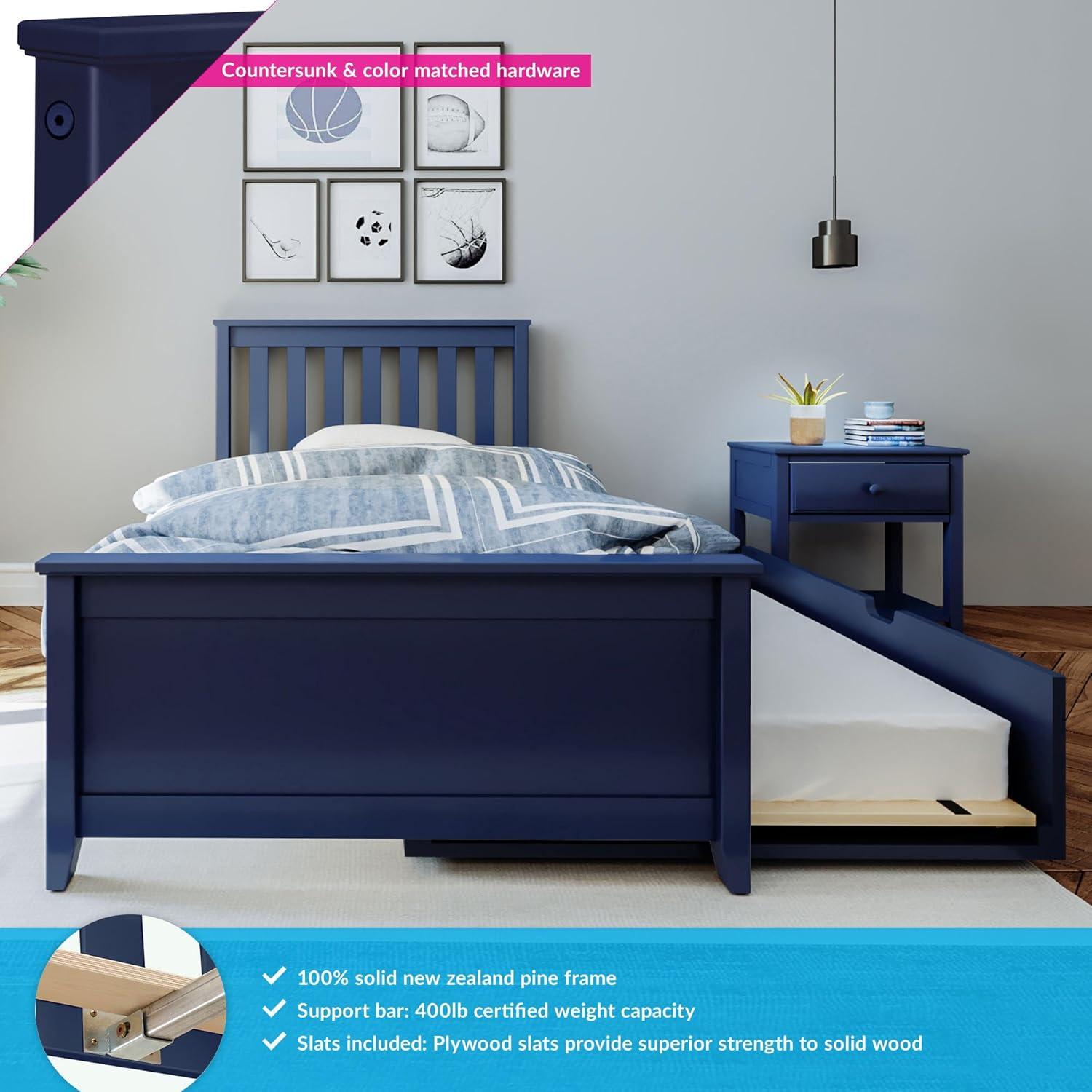 Max & Lily Twin-Size Bed with Trundle