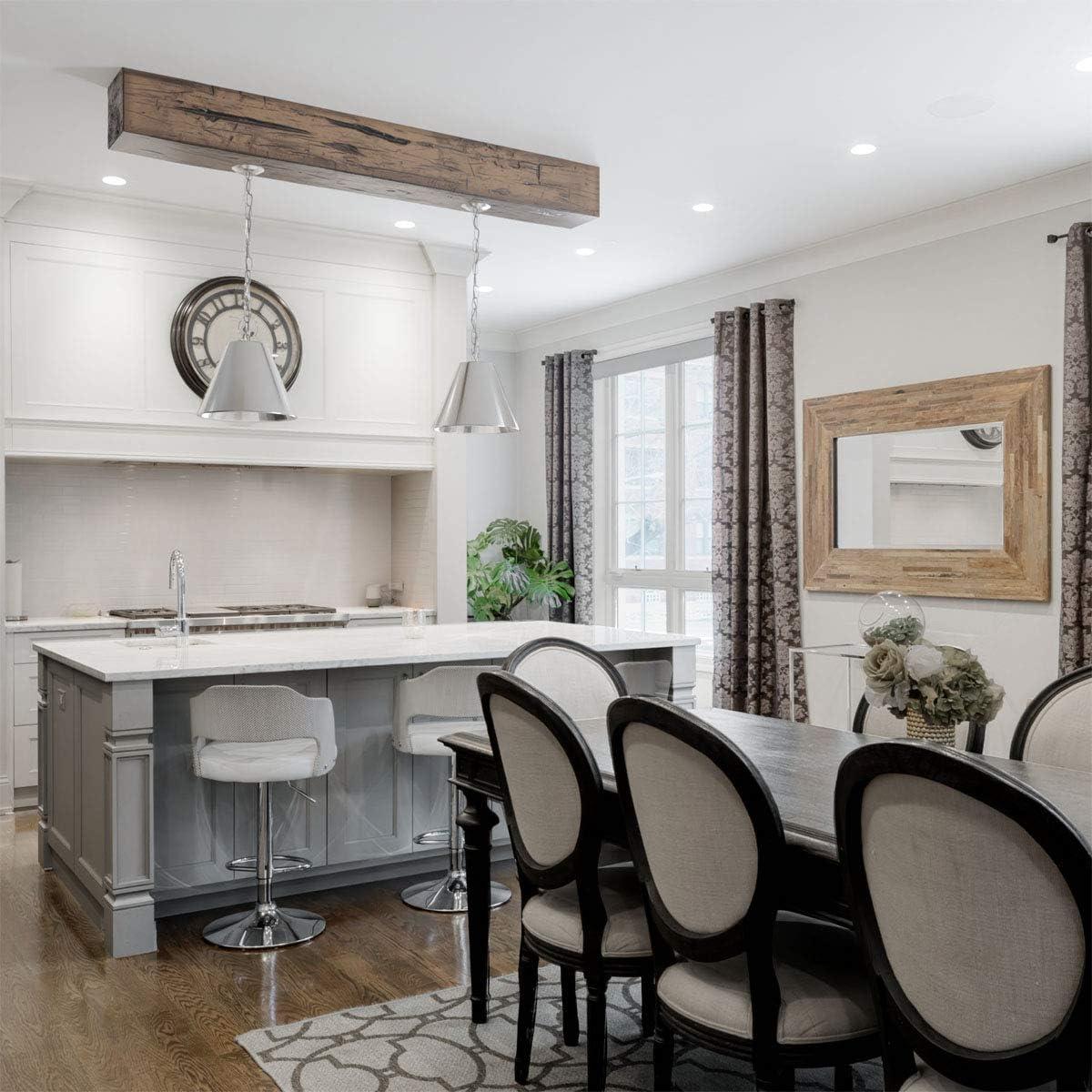 Ekena Millwork Hand Hewn Timberthane Faux Wood 3-Sided Ceiling Beam (U-beam)