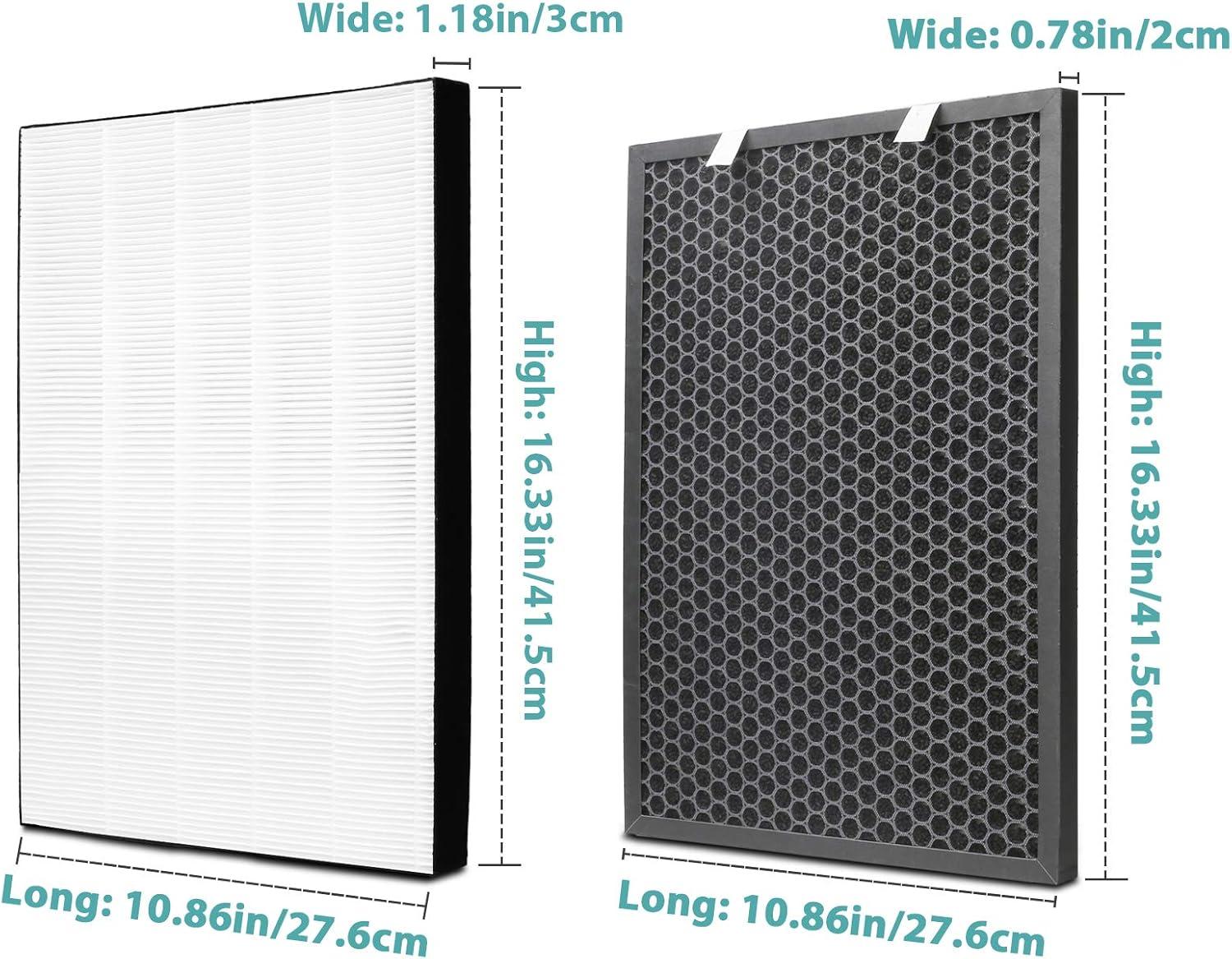 Air220 Air320 Filter 2678 Post Filter and 2677 Activated Carbon Pre Filter for Bissell Air220 Air320