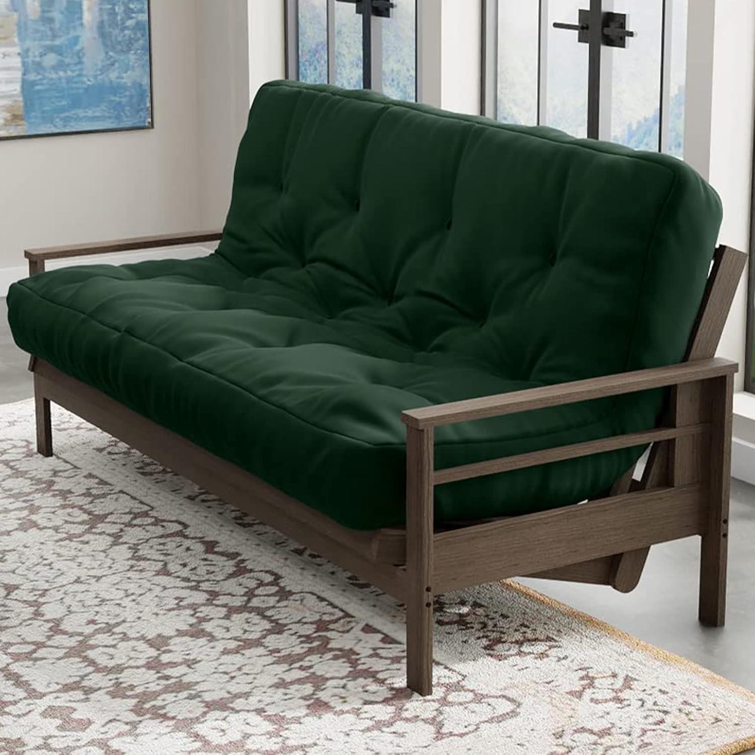 Loosh Home  10" Canvas Futon Mattress Forest Green Full