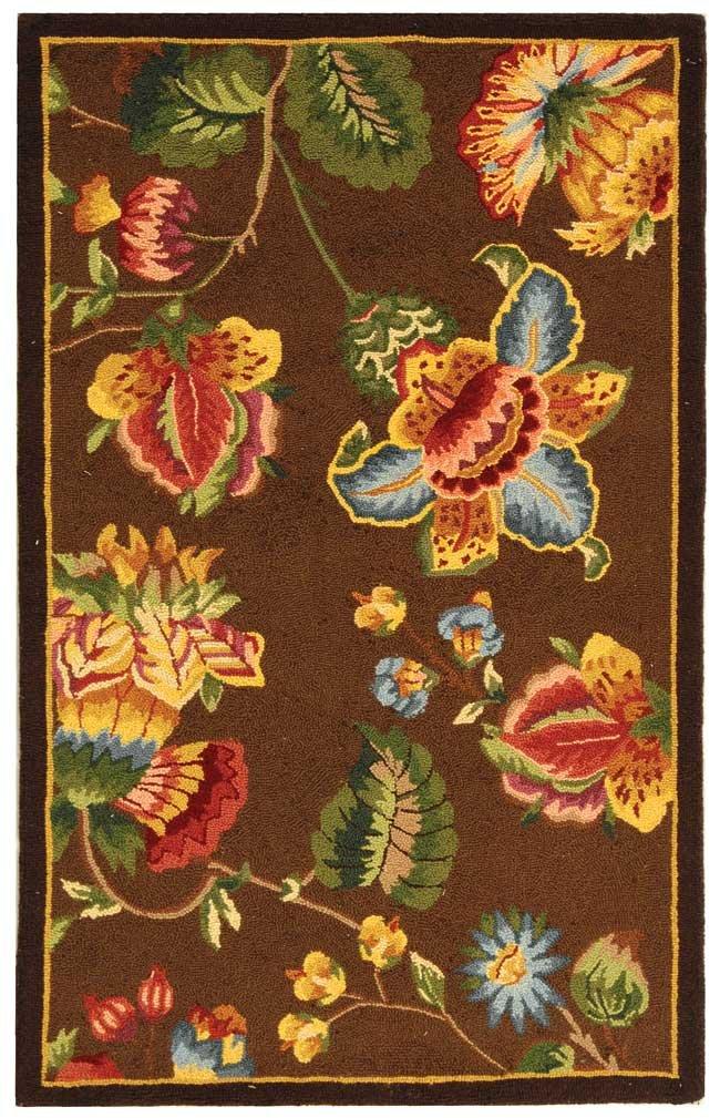 SAFAVIEH Chelsea Hayleigh Floral Wool Area Rug, Ivory, 2'6" x 4'