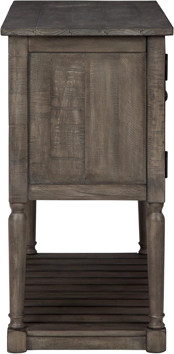 Signature Design by Ashley Casual Lennick Accent Cabinet  Antique Gray