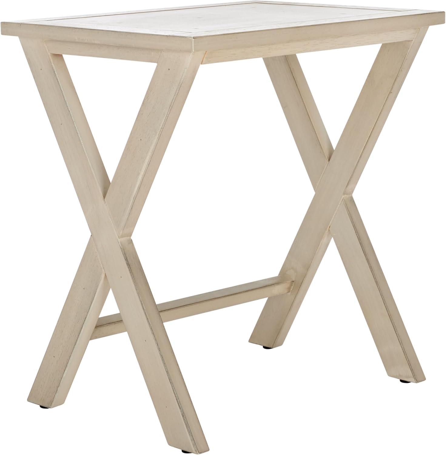 Maryann Tray Tables - White Birch - Safavieh.