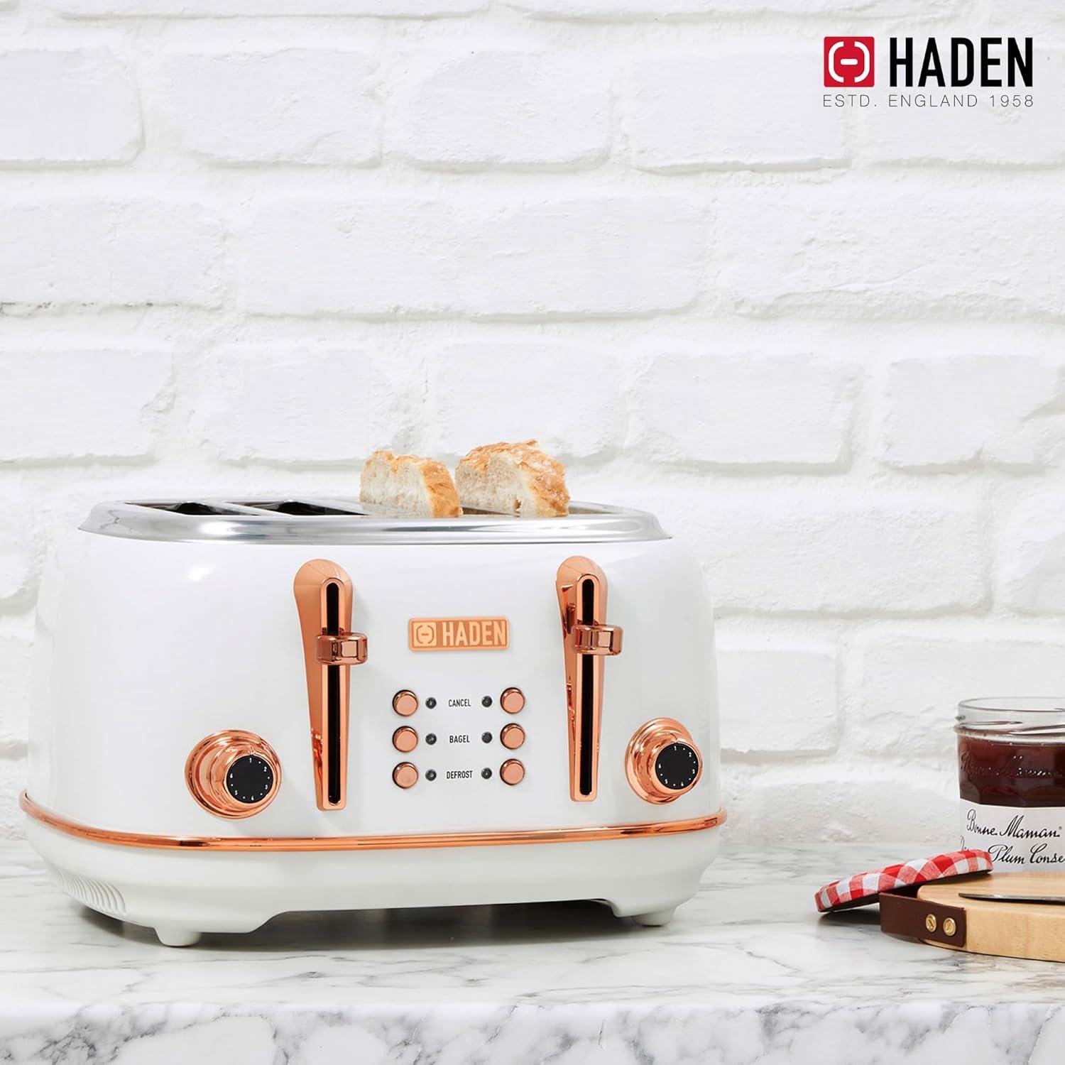 HADEN Heritage 4-Slice Wide Slot Toaster