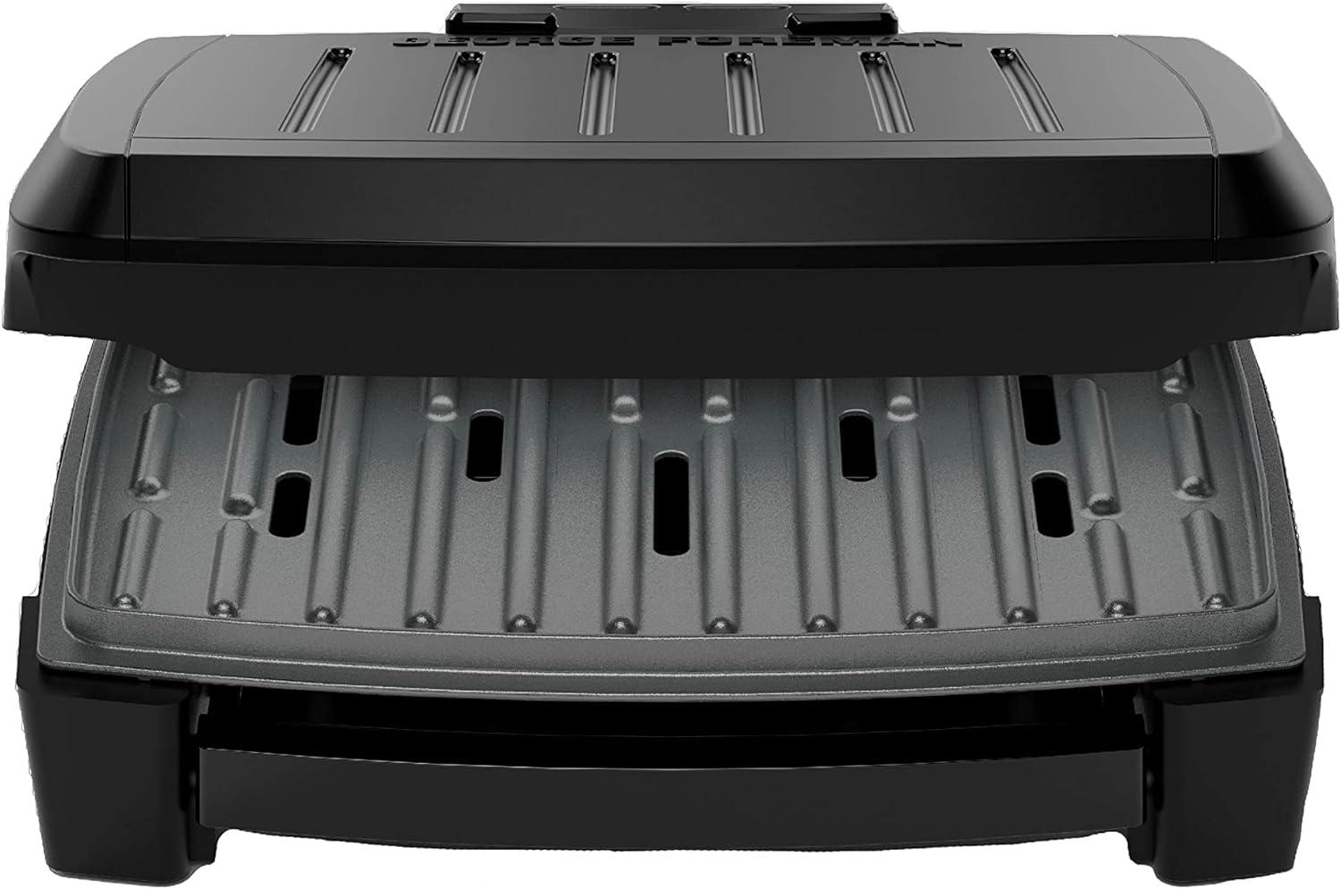George Foreman George Foreman Contact Submersible Grill, Wash The Entire Grill, 4-serving, Black