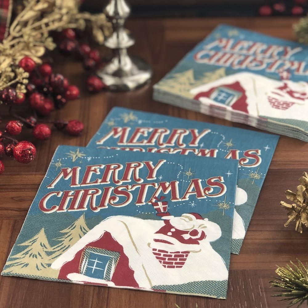 EcoQuality Disposable Paper Christmas Napkins