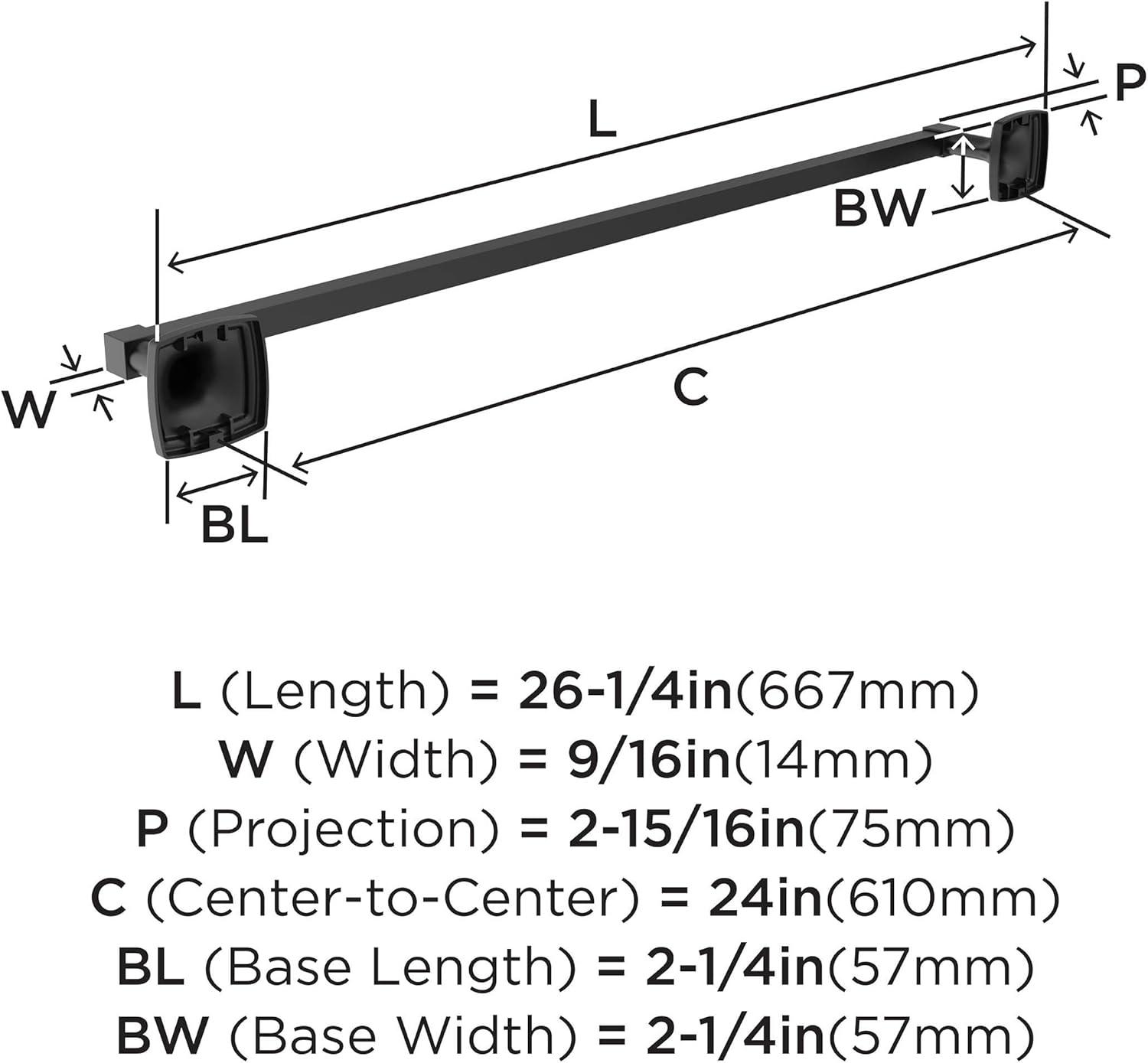 Amerock Stature Wall Mounted Towel Bar