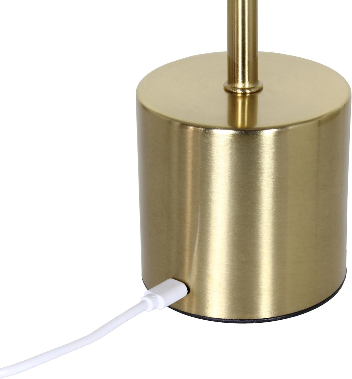 Wrought Studio™ Simple Designs 12.75" Skelly Disc Dimming & Rechargeable Cordless 4-Way Touch Sensor Stick Desk Lamp