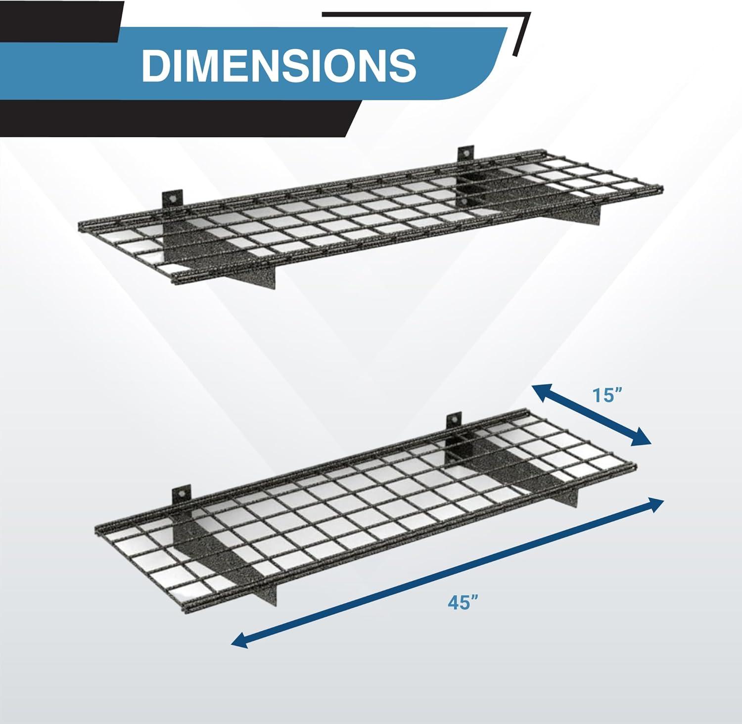 Hyloft HyLoft Steel Wall Garage Storage Shelves, Pack of 2-Shelves (Set of 2)