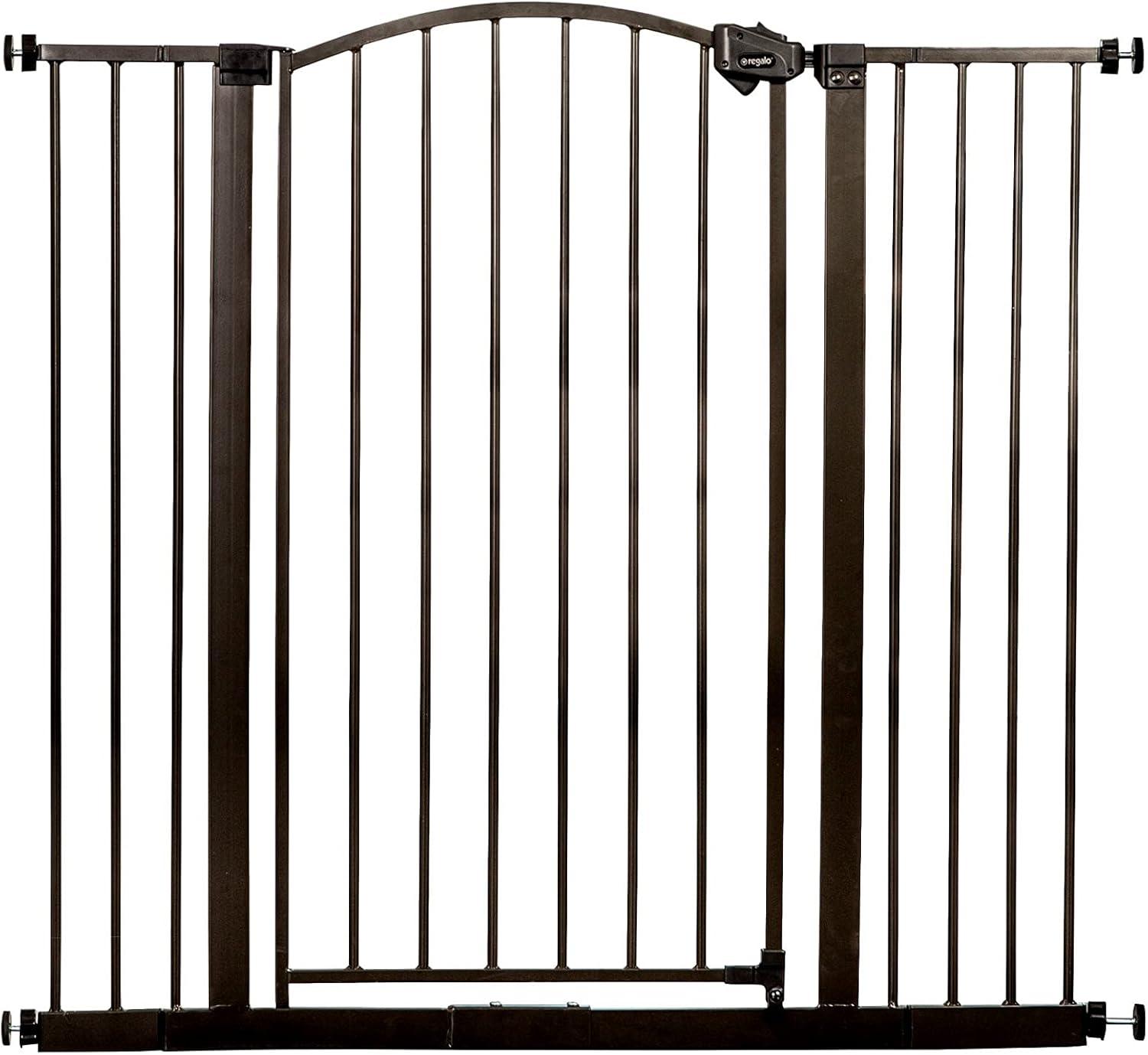 Extra Tall Bronze Metal Arched Baby Safety Gate