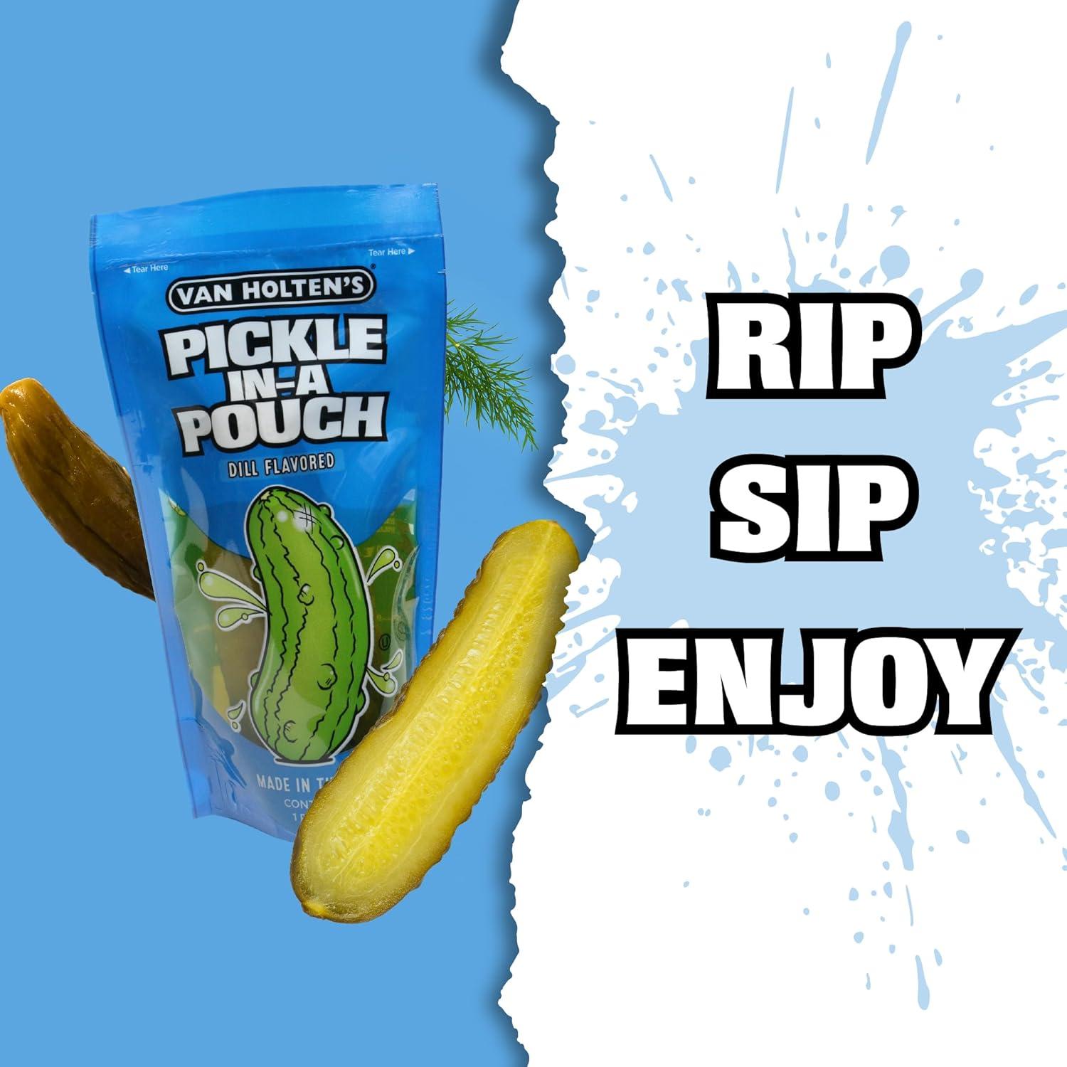 Van Holten's Pickles - Jumbo Dill Pickle-In-A-Pouch - 12 Pack
