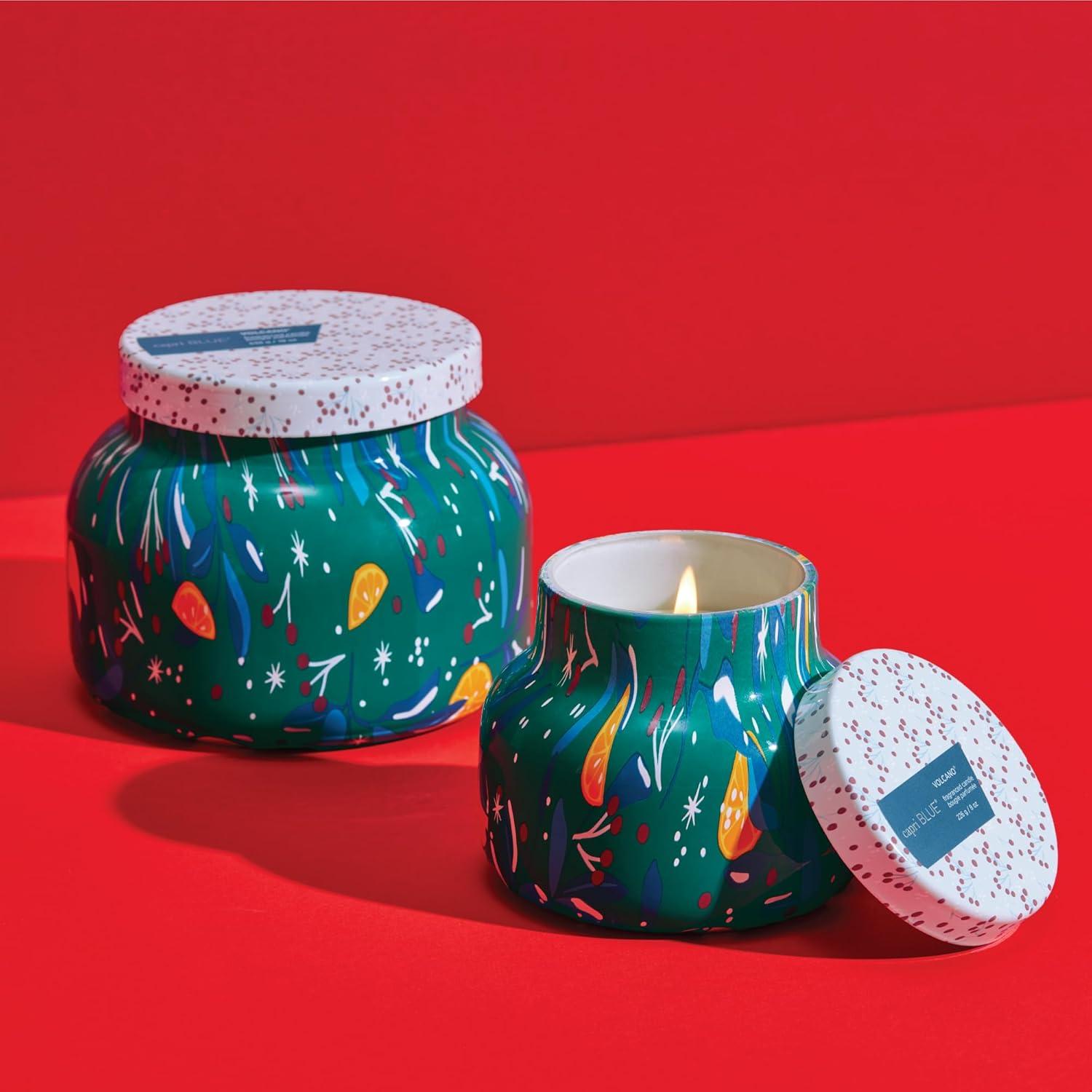 Petite Multicolor Scented Jar Candle with Tropical Notes